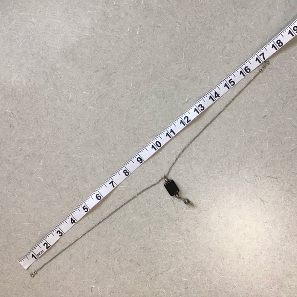 Delicate Necklace with Dangling Beaded Pendant - Picture 11 of 11